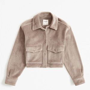 Cropped Corduroy Velour Shirt
Jacket